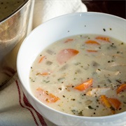 Cream of Chicken and Wild Rice Soup