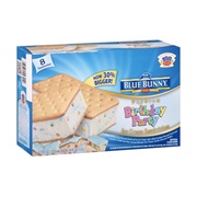 Blue Bunny Birthday Party Ice Cream Sandwich