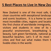 Live and Work in New Zealand