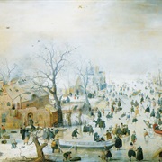 Winter Landscape With Skaters (Hendrick Avercamp)