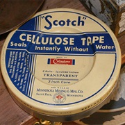 Cellophane/Scotch Tape Invented (1927)