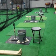 Hit a Whole Bucketful at a Batting Cage