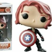 Black Widow With Shield