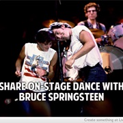 Share On-Stage Dance With Bruce Springsteen
