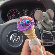 Purple Dinosaur Ice Cream