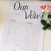 Wedding Vows