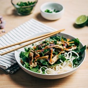 Rice Noodle Salad With Spring Vegetables