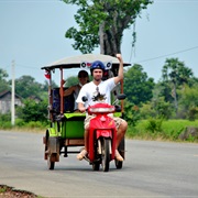 Take on Cambodia's Rickshaw Challenge