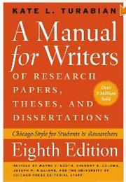 a manual for writers of research papers theses dissertations