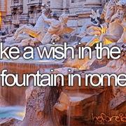 Make a Wish in the Trevi Fountain in Rome