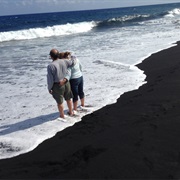 Walk on a Black Sand Beach