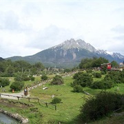 Riding the Tren Del Fin Del Mundo Near Ushuaia, Argentina
