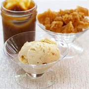 Salted Caramel and Honeycomb Ice Cream