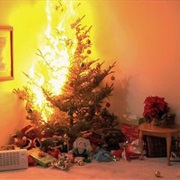 Extinguish a Christmas Tree Fire