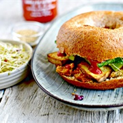 Sweet Potato Sriracha Bagel