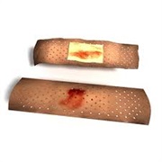 Used Band-Aid-- Unrelated to Bloody Tissue