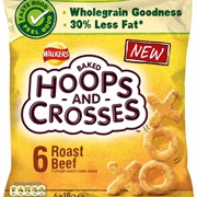Walkers Roast Beef Hoops and Crosses