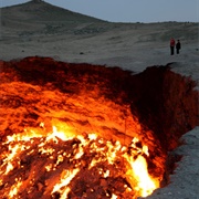 Darvaza Gas Crater/Door to Hell (Turkmenistan)
