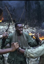Don Cheadle, Courtney B. Vance, and Michael Boatman in Hamburger Hill (1987)