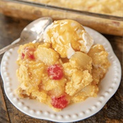 Pineapple Upside Down Dump Cake