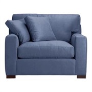 Overstuffed Leather Chair