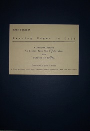 Evening Edged in Gold (Arno Schmidt)