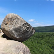 Bubble Rock in Acadia National Park