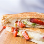 Roasted Red Bell Pepper Grilled Cheese