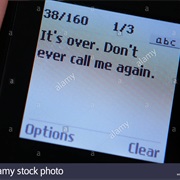 Break Up Through a Text