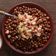 Latvia (Grey Peas, Bacon, and Onion)