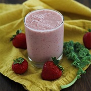 Strawberry Banana and Kale Smoothie