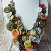 Button Necklace