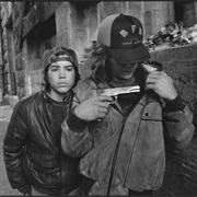 "Rat" and Mike With a Gun
