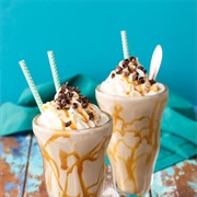 Salted Caramel and Coffee Milkshake
