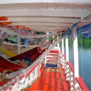 In a Hammock on an Amazon Riverboat