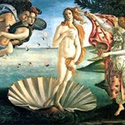 "The Birth of Venus" by Botticelli in Florence, Italy