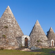 Silos in Acatlán, Hidalgo, Mexico