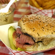 Beef on Weck Sandwich