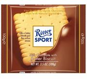 Ritter Sports Milk Chocolate With Butter Biscuit
