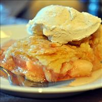 Peach Pie a La Mode