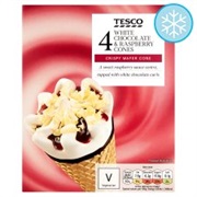 White Chocolate and Raspberry Cone