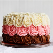Neopolitan Rose Cake