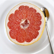 Eating a Grapefruit First Thing in the Morning