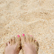 Putting Your Toes in the Sand on a Beach :)
