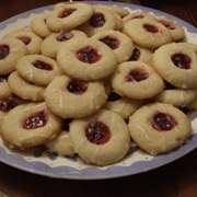Raspberry Shortbread Cookies
