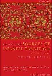 Sources of Japanese Tradition Vol 2 Part 1 (Various)