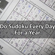 Do Sudoku Every Day for a Year