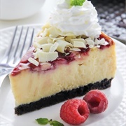 White Chocolate Raspberry Cheesecake