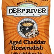 Deep River Snacks Aged Cheddar Horseradish Chips