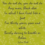 "Daddy" by Sylvia Plath